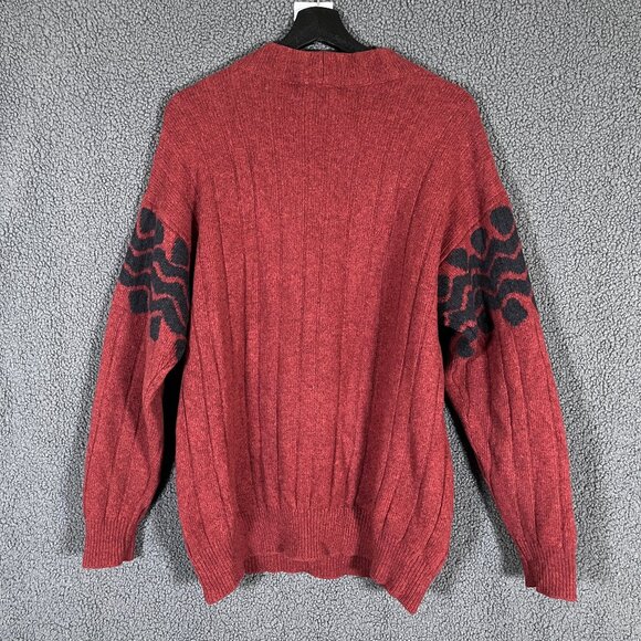 Iceberg Vintage Wool Paris Bernie Italy Made Sweater - Men's Size M - Brown - Picture 4 of 8
